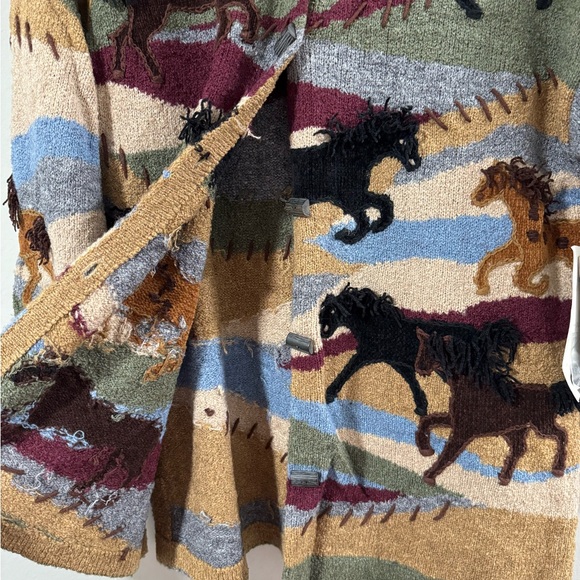 Vintage Horse Pattern Cardigan - Picture 8 of 12